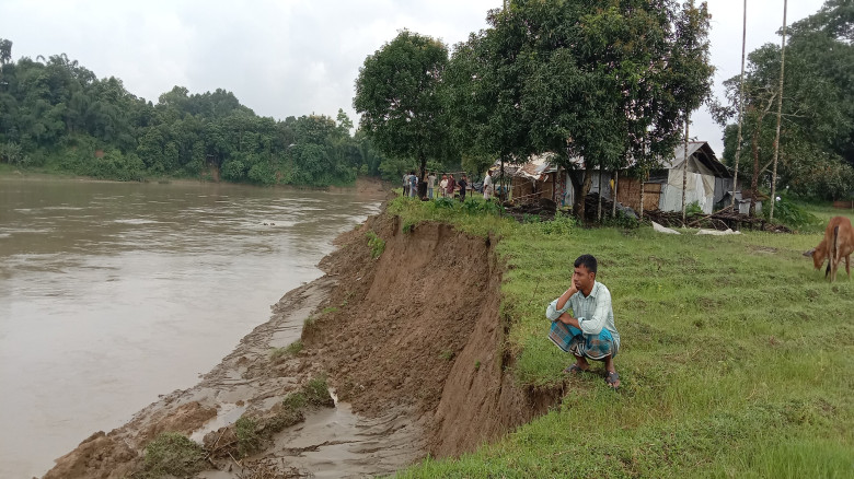 লামায় নদী ভাঙনের করাল গ্রাস: আবারো নিঃস্ব অর্ধশত প...